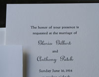 Classic Text Invitation